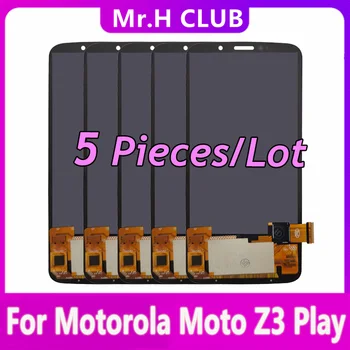 5 ШТ 6,01 Дюйма Для Motorola Moto Z3 Play ЖК-Сенсорная панель Дигитайзер Экрана XT1929 XT1929-17 Замена дисплея В сборе