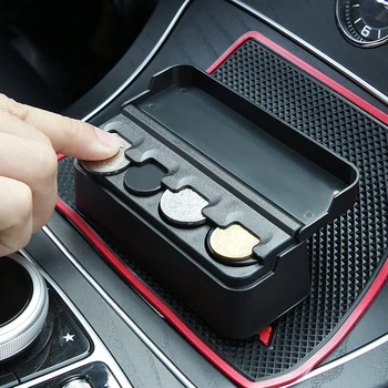 Автомобильный органайзер в рулонах Пластиковый карманный приборный щиток, футляр для монет, ящик для хранения, держатель для Renault Latitude LAGUNA Captur Talisman Scenic Fluence