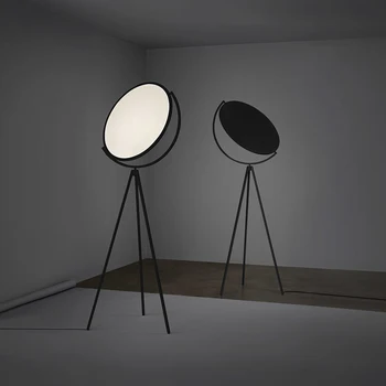 трехногий напольный светильник model room modern showroom с регулируемой яркостью, штативная светодиодная лампа