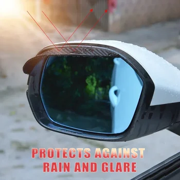 Наклейка на козырек от дождя для автомобиля, зеркало заднего вида, защита от дождя для бровей, автостайлинг