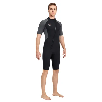 Мужской гидрокостюм 3 мм Shorty для серфинга, водолазный костюм для всего тела, мужской толстый термальный неопреновый купальник, гидрокостюмы для подводного плавания на каяках