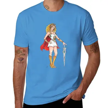 Новая футболка с Кайли Миноуг в роли Ше-Ра, мужские футболки для любителей спорта, новая версия футболки, футболки для мужчин, хлопок