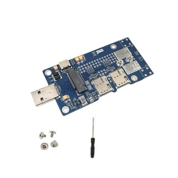 10 шт./ЛОТ Адаптер NGFF (M.2) к USB 3.0 с дополнительным питанием и слотом для двух NANO SIM-карт для модуля 3G/4G/5G