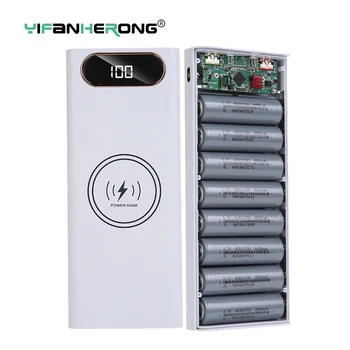 8x21700 Аккумулятор DIY Power Bank Чехол Зарядный Ящик Для Хранения 5V 2.1A Двойной USB Type C для Android Micro USB Интерфейс Для Смартфонов