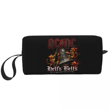 Hells Bells AC DC Косметичка Женская Дорожный Косметический Органайзер Kawaii Винтажные Рок-сумки для хранения туалетных принадлежностей
