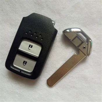 DAKATU Для Honda FIT Jazz VEZEL XRV Оригинальный Размер 2 Кнопки Smart Remote Key Shell Автоматическая Вставка Чехла Для Ключей Замена Лезвия