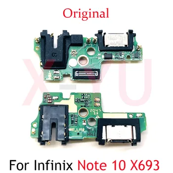 Оригинал для Infinix Note 10x693/Note 10 Pro X695 USB Плата Для Зарядки Док-порт Гибкий Кабель Запчасти для Ремонта