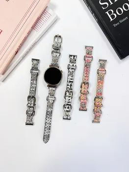 18-миллиметровый кожаный ремешок с камелией и звездами для часов Huawei Watch GT4, 41-миллиметровый ремешок для умных часов для женщин, девочек и леди