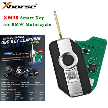 Смарт-Ключ Xhorse VVDI XM38 для мотоцикла BMW Motor Bike Поддерживает Смарт-Ключ 8A и 4D 80-Битный Тип Ключа-Транспондера