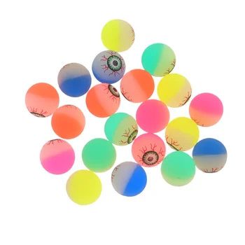 24 Высоких Прыгающих Резиновых Глазных Яблока, Светящиеся в темноте Игрушки для Глазных Яблок, Реквизит для Вечеринок и Надувные Украшения для Детей Kids (