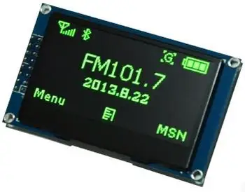 2,42-дюймовый Зеленый OLED-Экранный Модуль SSD1309 Drive IC 128*64
