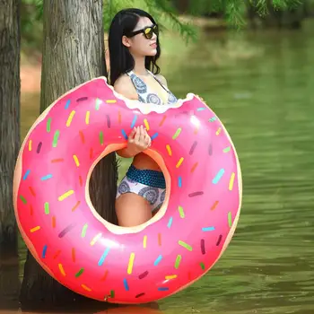Кольцо для плавания для взрослых, надувное в форме Пончика, водные развлечения, Летний бассейн, Игрушки для пляжных вечеринок, bouee gonflable piscine