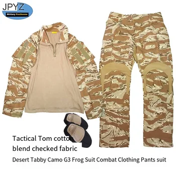 Охотничий костюм пустынного полосатого окраса, Камуфляжная форма Gen3, тактический боевой костюм BDU, топ + брюки