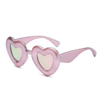 Милое Сердце Любовь Поляризованные Солнцезащитные Очки Женщины мужчины 2023 y2k уличная одежда Высокое качество трендовый продукт панк зеркало рейв очки для вечеринок