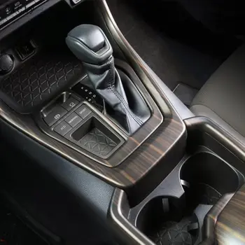 Для Toyota RAV4 RAV 4 2019 2020 ABS, Аксессуары цвета персикового дерева, Внутренняя отделка панели переключения передач автомобиля, Наклейка для украшения