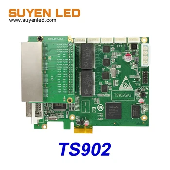 Лучшая цена LINSN Полноцветный Синхронный Светодиодный Экран Для Отправки Карты TS802D TS902 TS921