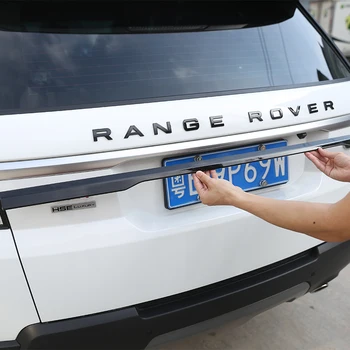 Для Land Rover Range Rover Sport 2014 2015 2016 2017 2018 2019 2020 2021 ABS Глянцевая черная Отделка Задней Крышки Багажника Автомобильный Аксессуар