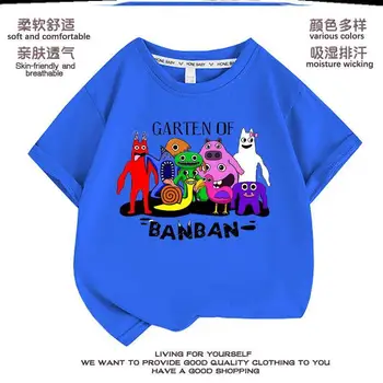 Одежда Garten of Banban, футболка с коротким рукавом, детский парк Banban Garden, Детская одежда, Модный детский сад с мультфильмами