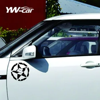 Наклейка на автомобиль с пятиконечной звездой, виниловая наклейка для стайлинга автомобилей, установка внешних отличительных знаков для SUZUKI JIMNY Swift и т.д. ПВХ, 10 см