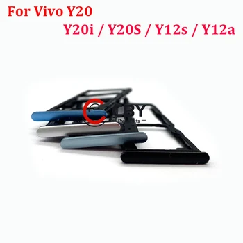 Для Vivo Y20/Y20i/Y20S/Y12s/Y12a Держатель Устройства чтения Sim-карт Держатель Лотка Для Sim-карт Слот Адаптера Запасные части