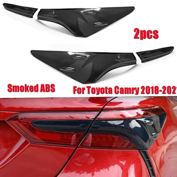 4 шт. для Toyota Camry 2018-2020 2021, Дымчато-черный ABS, накладка на задний фонарь, накладка на лампы